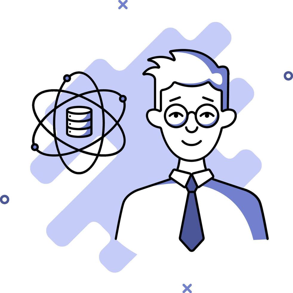 man-with-a-data-science-background-free-vector_image